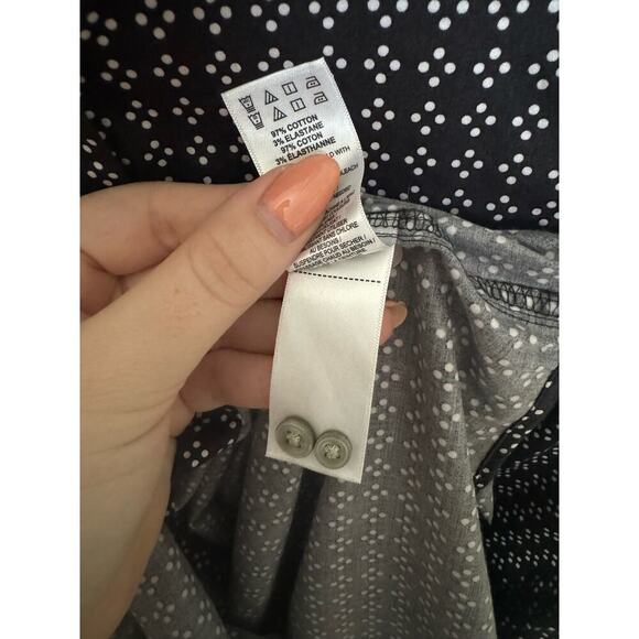 Untuckit Stretch Cotton Mikael Shirt Dress Waist Tie Size 16 - Picture 8 of 10